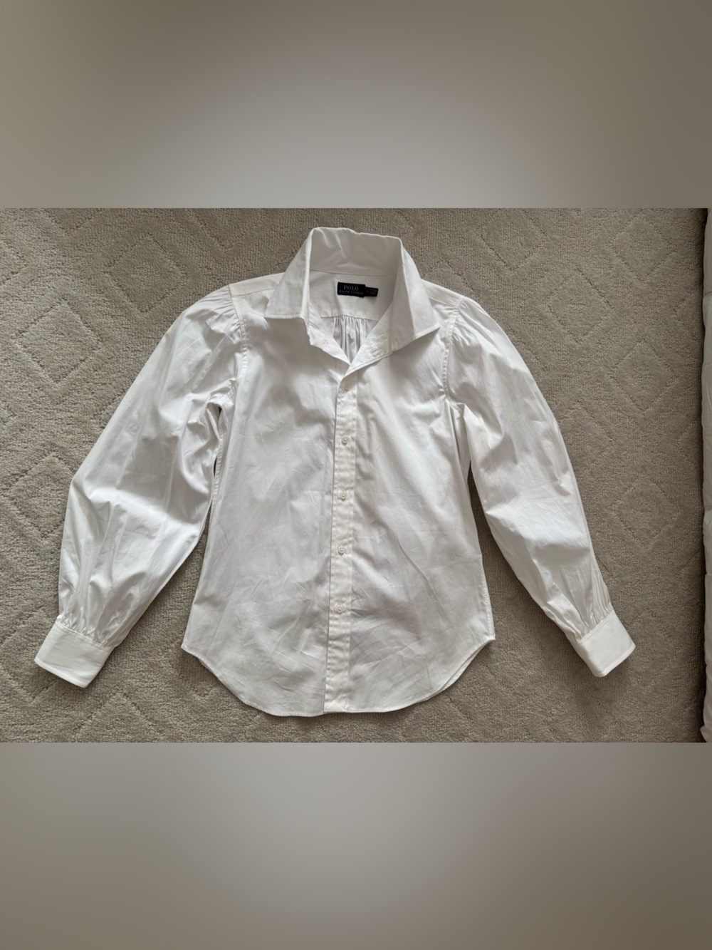 Polo Ralph Lauren Women's White Long-Sleeve Button Down Shirt/ 2/ New - Picture 6 of 12